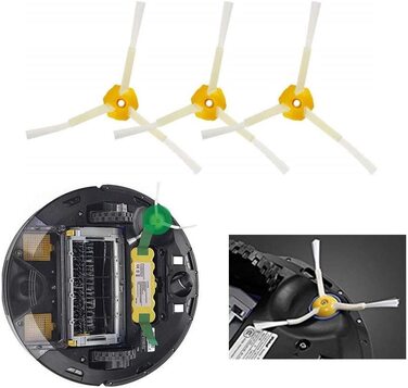 Комплект для заміни MTKD 13 сумісний з iRobot Roomba серії 700 700, 760, 770, 780/790) - 13 деталі (бічна щітка Cerda, фільтр, щітка і т.д.) Комплект аксесуарів для робота-пилососа.