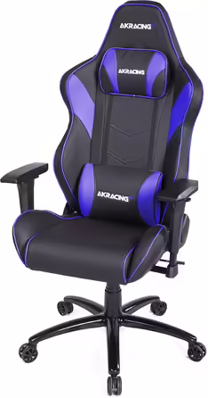 Ігрове крісло AKRacing Core LX Plus, PU шкіра, чорне/індиго, 5 років гарантії