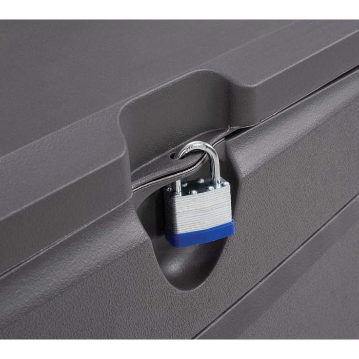 Садовий ящик для зберігання LIFETIME 60089, 127x64x67 см, коричневий, UV100, вологостійкий