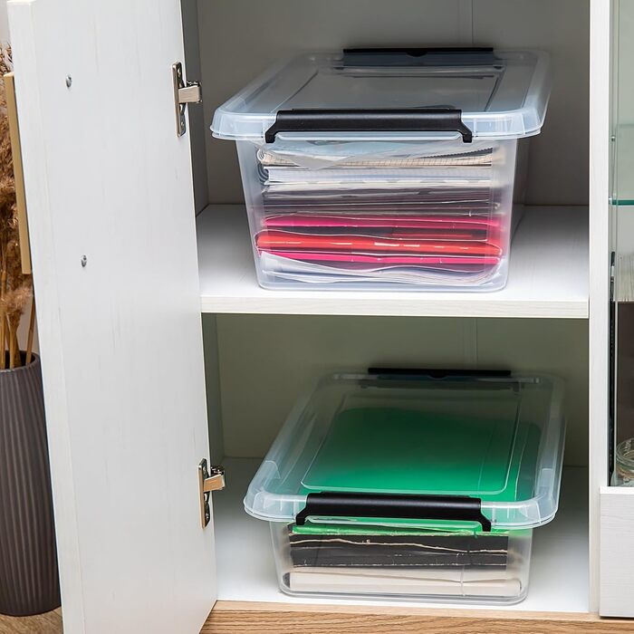 4 набори Astor24 ящики для зберігання прикрас 40 л (60 кульок) - для різдвяних прикрас, їстівний пластик, стекові