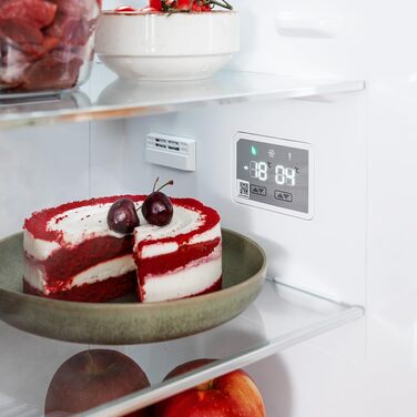 Міні-холодильник Cecotec Bolero CoolMarket TT Origin 45: 294 л, 1 дверцята, бежевий, з LED-підсвічуванням, відкривачкою для пляшок, ретро-дизайн