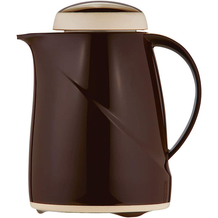 Термос Helios Wave, 1,5 л, пластик, білий, з кришкою-гвинтом, придатний для миття в посудомийній машині, чашка-термос 300 мл