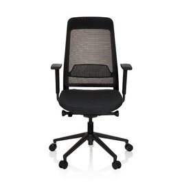 Офісне крісло / поворотне крісло CHIARO T1 BLACK сітка / тканина чорна hjh OFFICE