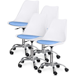 Комплект (4шт) крісло Evo-Kids Capri White/Blue (арт H-231 W/BL-Х4)