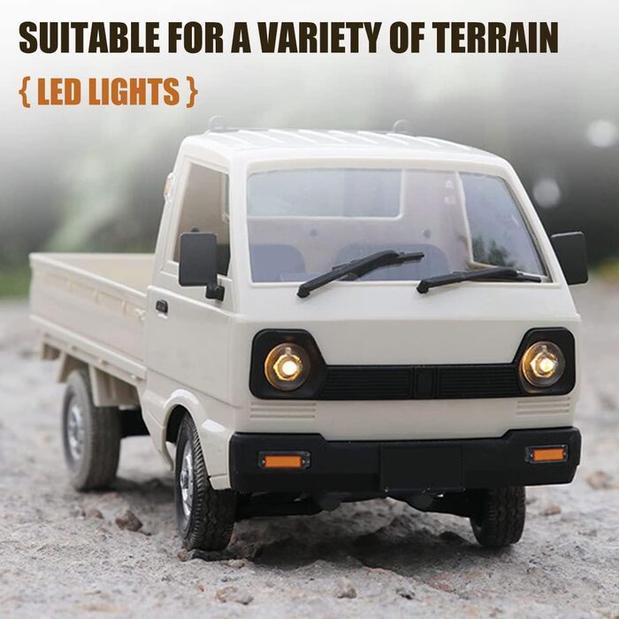 Mostop D12 RC Crawler 1/10: Повнопривідний радіокерований дрифт-кар з реалістичними фарами та регульованою швидкістю для дітей від 5 років