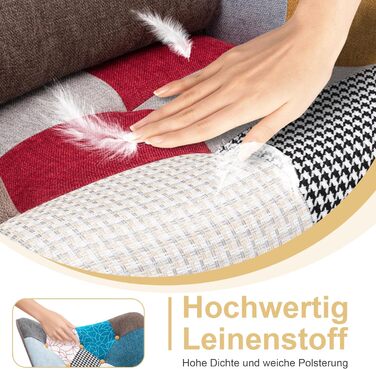Шкільний крісло-гойдалка Patchwork з металевим каркасом та дерев'яним основанням. Скандинавський крісло-гойдалка в стилі ретро для вітальні, крісло для відпочинку, м'яке крісло для спальні, готелю. Колір: коричневий
