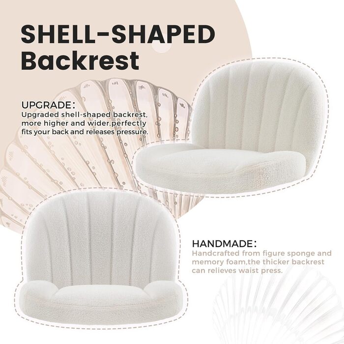 Офісний стілець IWMH без підлокітників, регульований по висоті, поворотний з роликами, з тканинним сидінням, ергономічний, крісло для читання з широким сидінням для позиції