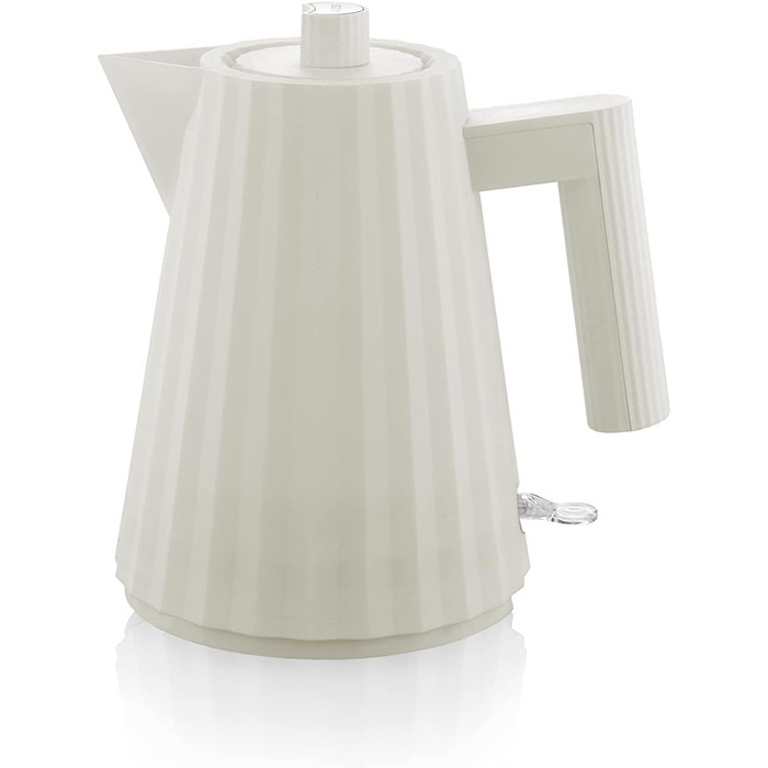 Електричний чайник Alessi Plissé MDL06/1 W, 100 cl, білий, 2400W, з європейським штекером