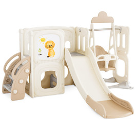 Дитячий ігровий комплекс Mealux Castle White / Brown (арт. KD-B014 White / Brown)