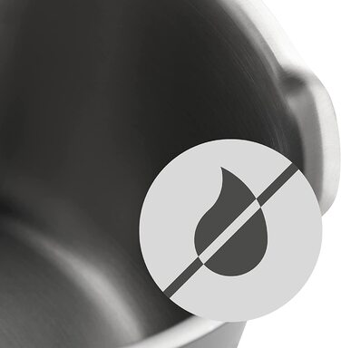 Каструля WMF Function 16 см з ручкою, без кришки, 1.4 л, Cromargan нержавіюча сталь, 4 функції проціджування, внутрішня шкала, червона