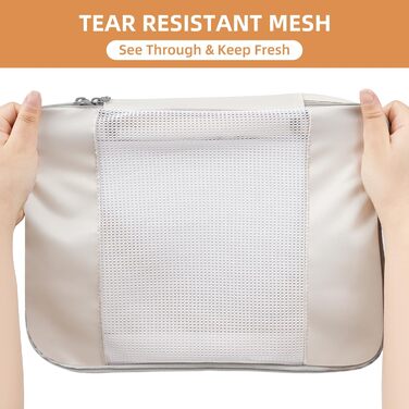 Набір органайзерів для одягу в подорожі BAGAIL, 10 шт., різні розміри, для валізи та ручної поклажі, рожевий