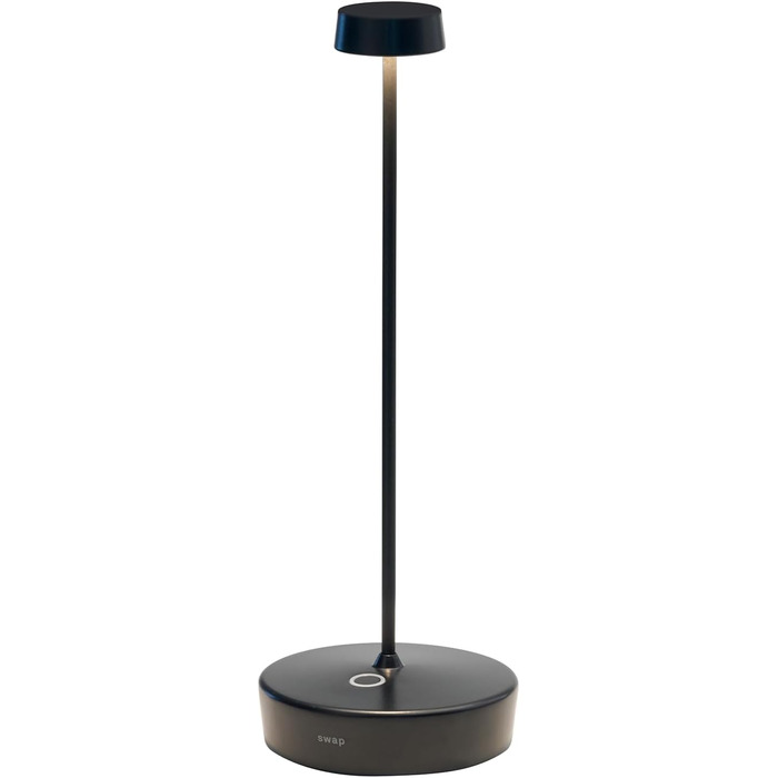 Зуаффарано, Swap Pro - Бездротова LED-лампа, торшер, чорний, 2200-3000K, сенсорне керування, для дому та саду, 29 см