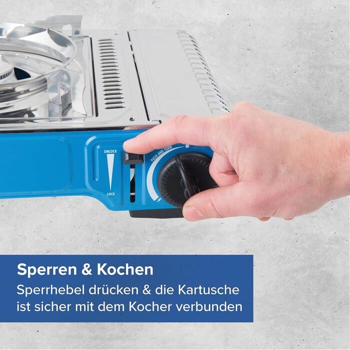 Газовий набір для кемпінгу Campingaz Camp'Bistro з 1 пальником, 2200 Вт, у кейсі