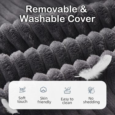 Регульоване подушко-крісло для читання Vekkia з підпоркою для спини - XL кишені, м'який матеріал, ідеально для читання, ігор та відпочинку