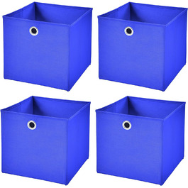 Кошик для зберігання Stick&Shine 4 шт. Складна коробка 32 x 32 x 32 см Кошик для полиць складний (синій)
