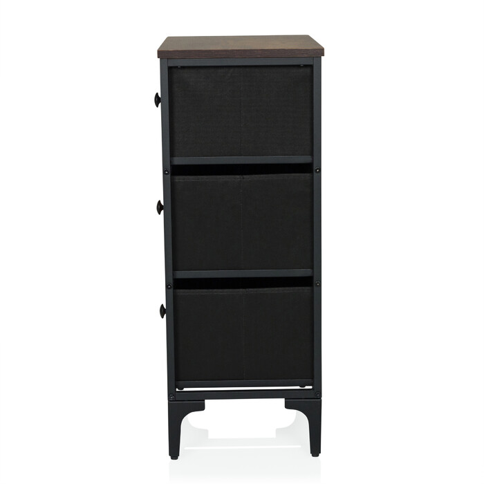 Комод AMERIKO S 45x30x77см 3 шухляди різнокольорові hjh LIVING