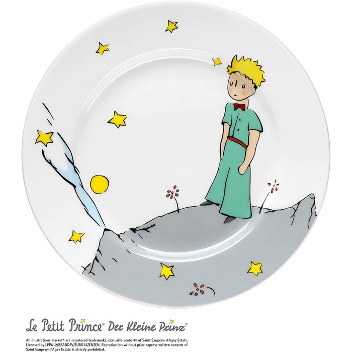 Набір дитячого посуду WMF Der Kleine Prinz, 6 предметів, з нержавіючої сталі Cromargan, для дітей від 6 років, придатний для миття в посудомийній машині