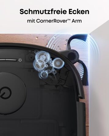 Робот-пилосос Eufy Omni E25 HydroJet з функцією миття, 20000Pa, Turbo-сила всмоктування, щітки DuroSpiral, CornerRover для кутів, станція All-in-One, для тварин та дітей