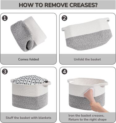 Кошики для зберігання TIMEYARD, декоративні плетені кошики, 3 шт., сірий колір, 33 x 25 x 22,5 см