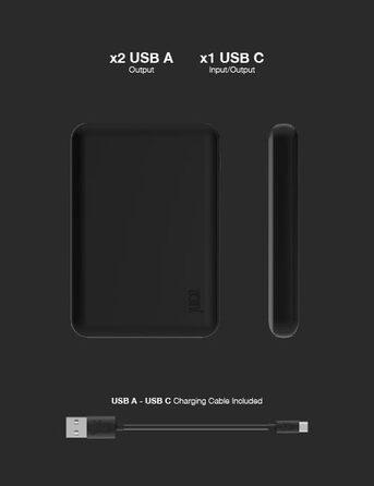 Зарядний пристрій Juice Power Bank для iPhone, Samsung, Huawei, Microsoft, Oppo, Sony, Black