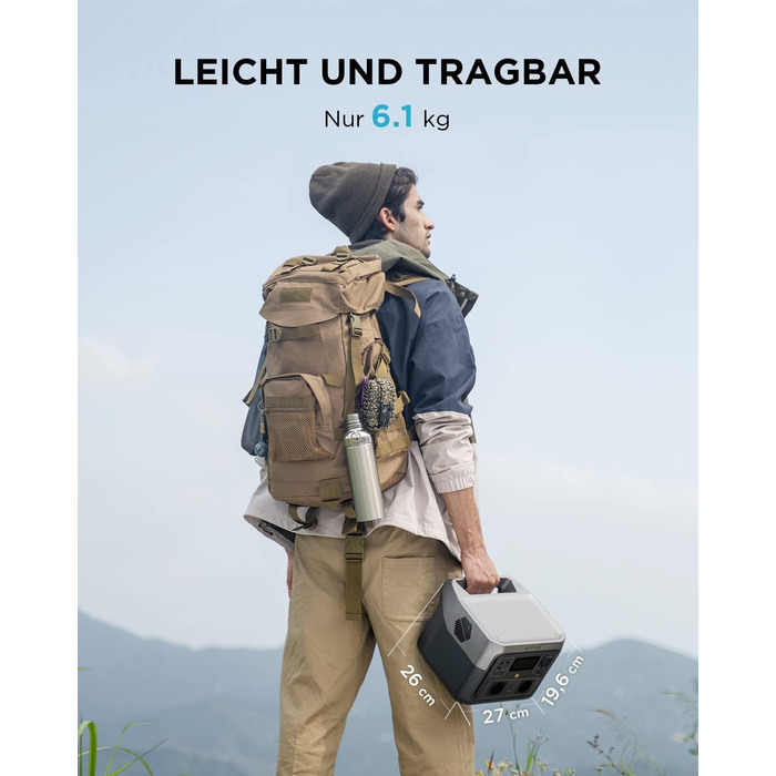 Портативна електростанція EcoFlow RIVER 2 MAX з кабелем XT60 3.5м, 512Wh, сонячний генератор LiFePO4, швидка зарядка, 1000W, для кемпінгу, резервного живлення, автодому