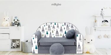 Дитяче крісло-софа 3в1 з функцією ліжка для дівчаток та хлопчиків, крісло-мішок, дитяче ліжко-крісло для дитячої кімнати