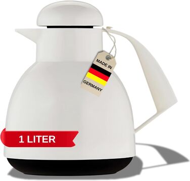 Термос Helios Day з нержавіючої сталі, 1.0 л, білий