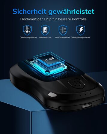 Електричний нагрівач для рук, перезаряджуваний, USB, 2 шт. (блакитний)