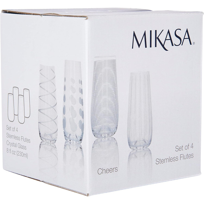 Кристальні келихи для білого вина Mikasa Cheers, набір 4 шт, 450 мл