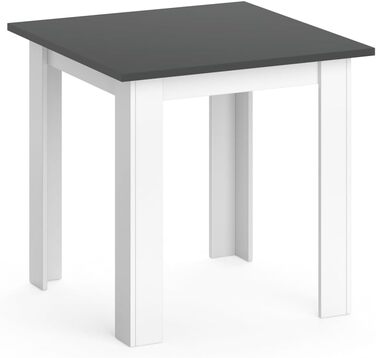 Стіл обідній Vicco Karlos, 80x80 см, колір антрацит