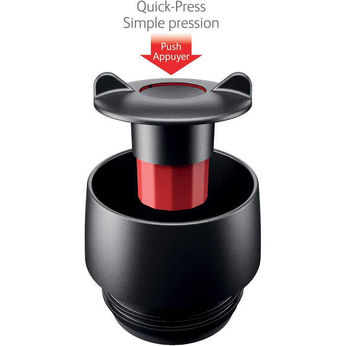 Термокружка EMSA Wave Design N2011900, 0,5 л, рожева, з клапаном, 6 годин гаряча/12 годин холодна