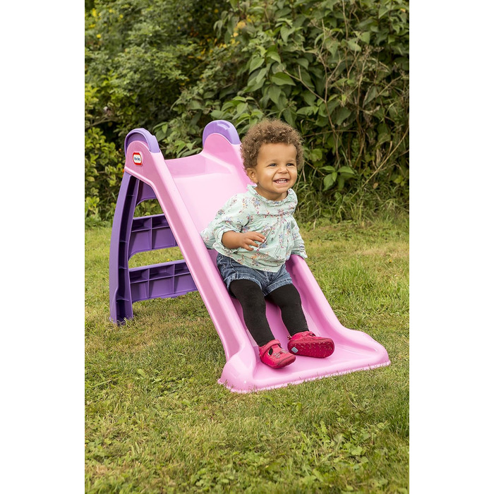 Little Tikes Перша гірка - ігровий набір для дому та саду. Дитячий ігровий набір, безпечний та міцний. Підходить для дітей від 18 місяців (рожевий/фіолетовий)
