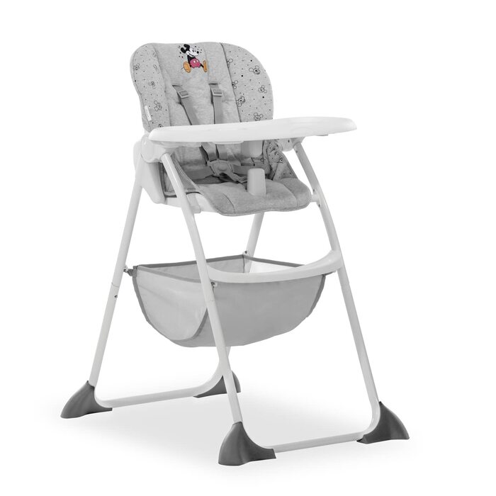 Дитячий стільчик Hauck Sit N Fold Disney (Мікі Маус Grey), 6 місяців - 15 кг, з регульованою спинкою та великим кошиком