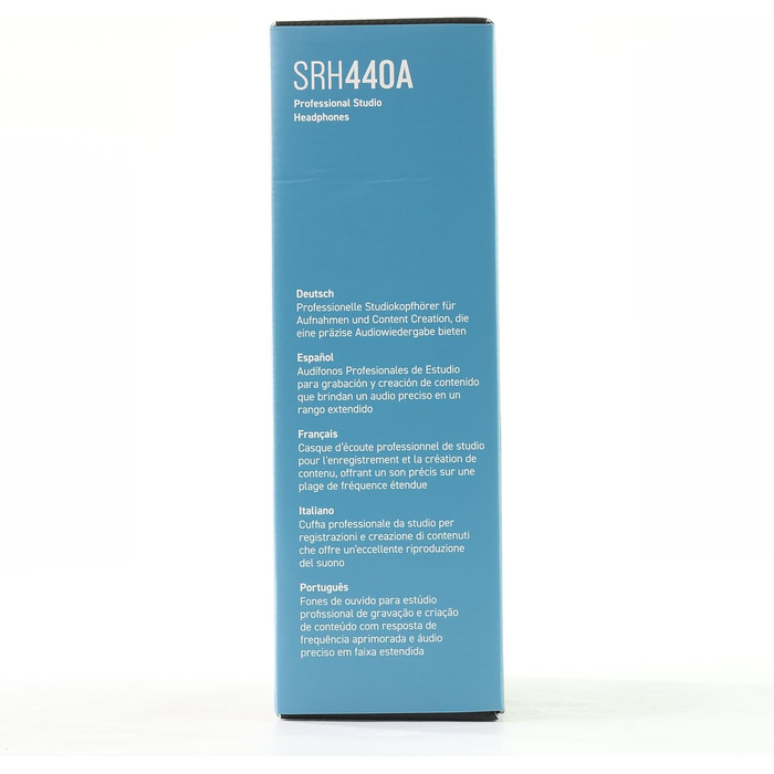 Накладні дротові навушники Shure SRH440A, студійного класу, розширена частотна характеристика - 2022 Gen 2