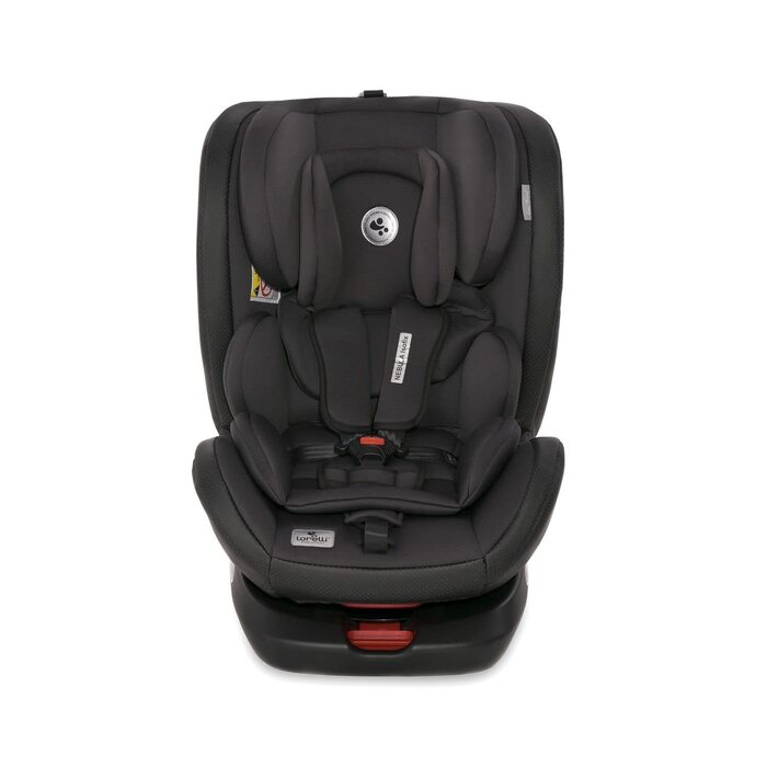 Автокрісло Lorelli Nebula, зростаюче автокрісло з Isofix - група 0/1/2/3 (0-36 кг), дитяче крісло, регульований підголівник у 8 положеннях, поворот на 360 градусів, 5-точковий ремінь безпеки, чорний чорний