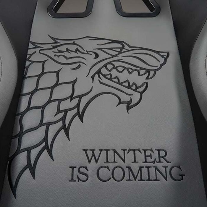 Ігровий крісло Game of Thrones: комфортний, регульований, ергономічний, з підголівником та підлокітниками - чорний