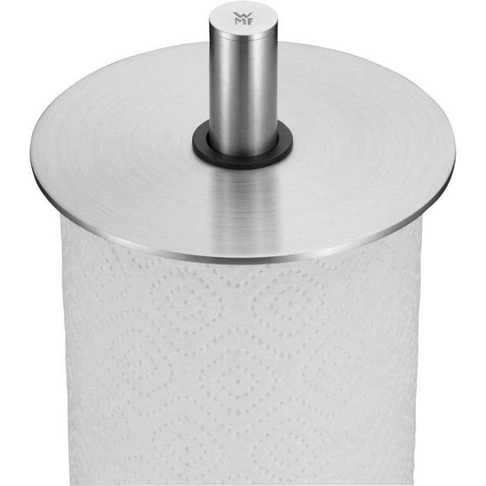 Тримач для паперових рушників WMF Depot вертикальний, 32 см, нержавіюча сталь Cromargan, з силіконовими ніжками, підходить для посудомийки