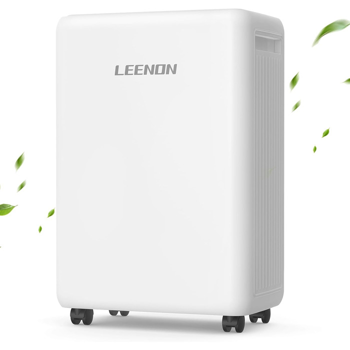 Електричний осушувач повітря 12L/день з таймером, фільтром та захистом від дітей. Тиха робота, смарт-режим, економія енергії, проти цвілі та вологи.