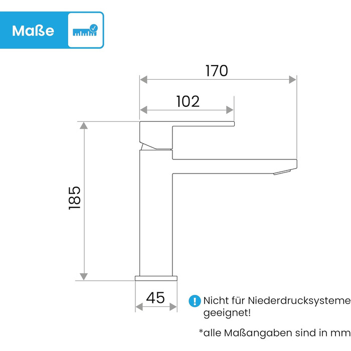Змішувач для ванної кімнати Bächlein Imatra - хром, однорідний дизайн