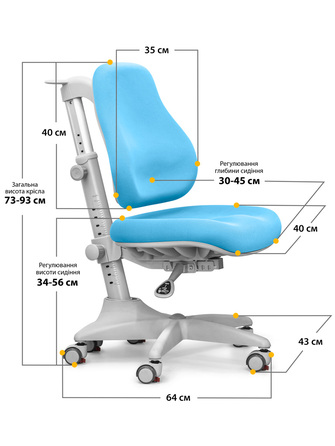 Крісло Mealux Match KBL gray base (арт.Y-528 KBL)