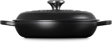 Le Creuset Signature: каструля-сковорода з чавуну, 26 см, 2.2 л, для всіх типів плит (включно з індукцією), чорна матова