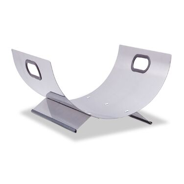 Кошик для дров Relaxdays з нержавіючої сталі