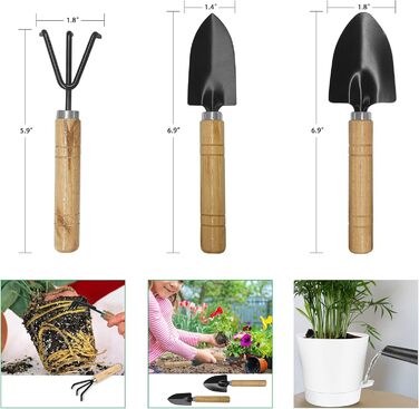 5 шт. пластикові горщики для квітів з системою поливу, 17.8/16.5/15.2/13.9/12.7 см. Самополивні горщики з підставкою, круглі, для дому, балкону, саду, сукулентів, кактусів, зелені (білі)