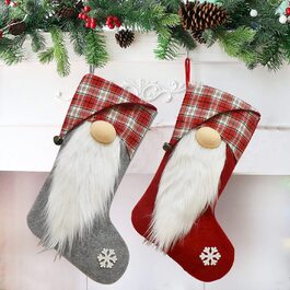 Різдвяні панчохи MACUNIN, великий панчіх Миколи для наповнення в якості різдвяної подарункової сумки, чоботи Миколи для різдвяної сумки