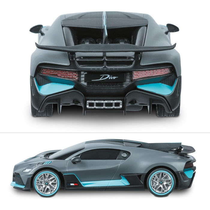 Модель автомобіля BUGATTI DIVO Mondo Motors 1:24, радіокерування, 8 км/год, сірий, іграшка для дітей