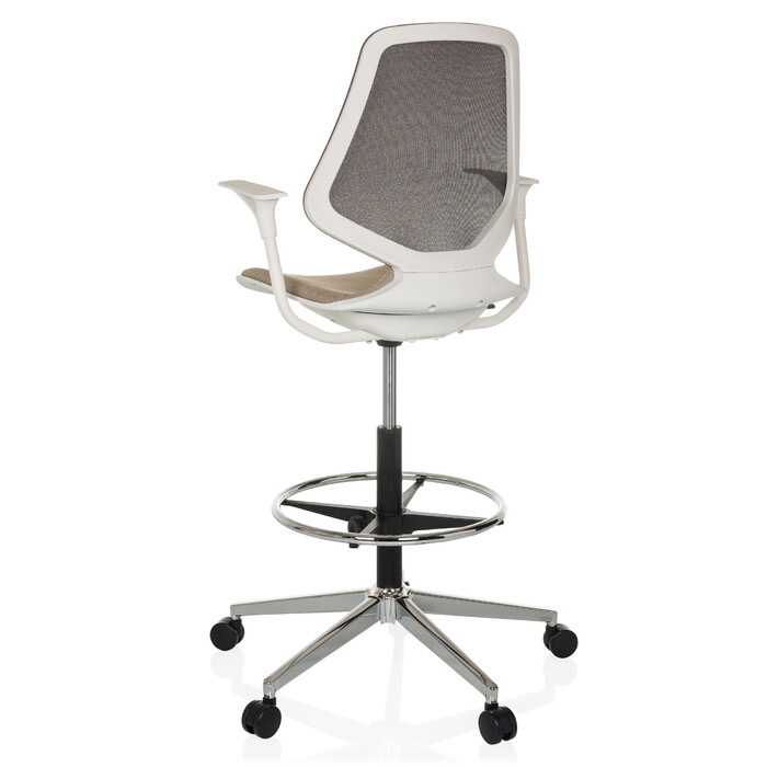 Офісне крісло / Барний стілець TOP WORK STYLE, тканина бежевого кольору, hjh OFFICE