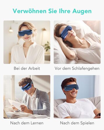 Масажер для очей SKG E3 PRO з підігрівом, вібрацією та Bluetooth, маска для очей від темних кіл та сухості, покращує сон, подарунок для всієї родини