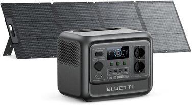 Портативна електростанція BLUETTI Elite 100 з сонячною панеллю 200W: 1024Wh, LFP акумулятор, 1800W (3600W пік), для кемпінгу та резервного живлення