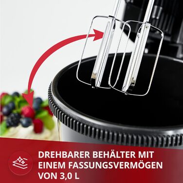 Кухонний комбайн MPM MMR-16Z з обертовою чашею 3,4 л, BPA free, 5 швидкостей + Turbo, міцні гачки та шнек з нержавіючої сталі, білий, 750W.
