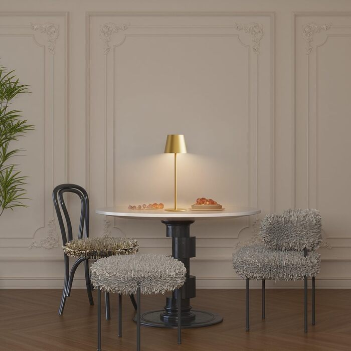 LED настільна лампа K-Bright 2 шт. з регулюванням яскравості, акумуляторна, бездротова, 3000K/4000K/6000K, USB-C, IP54, білий колір